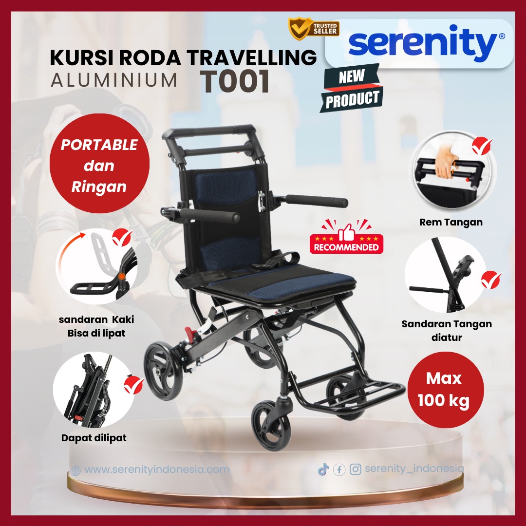 KURSI RODA ALUMINIUM TRAVELING